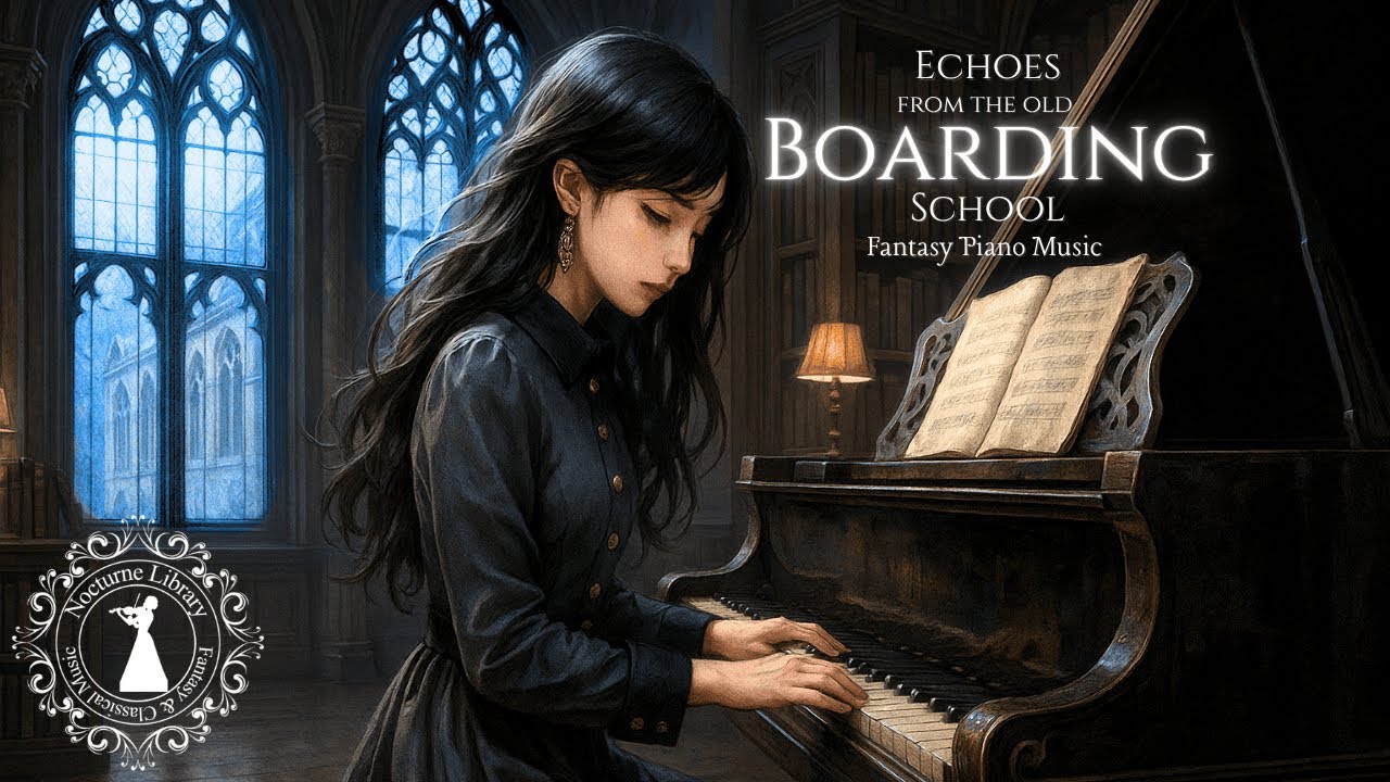 Echoes from the Old Boarding School | Dark Academia Piano Fantasy for reading & studying