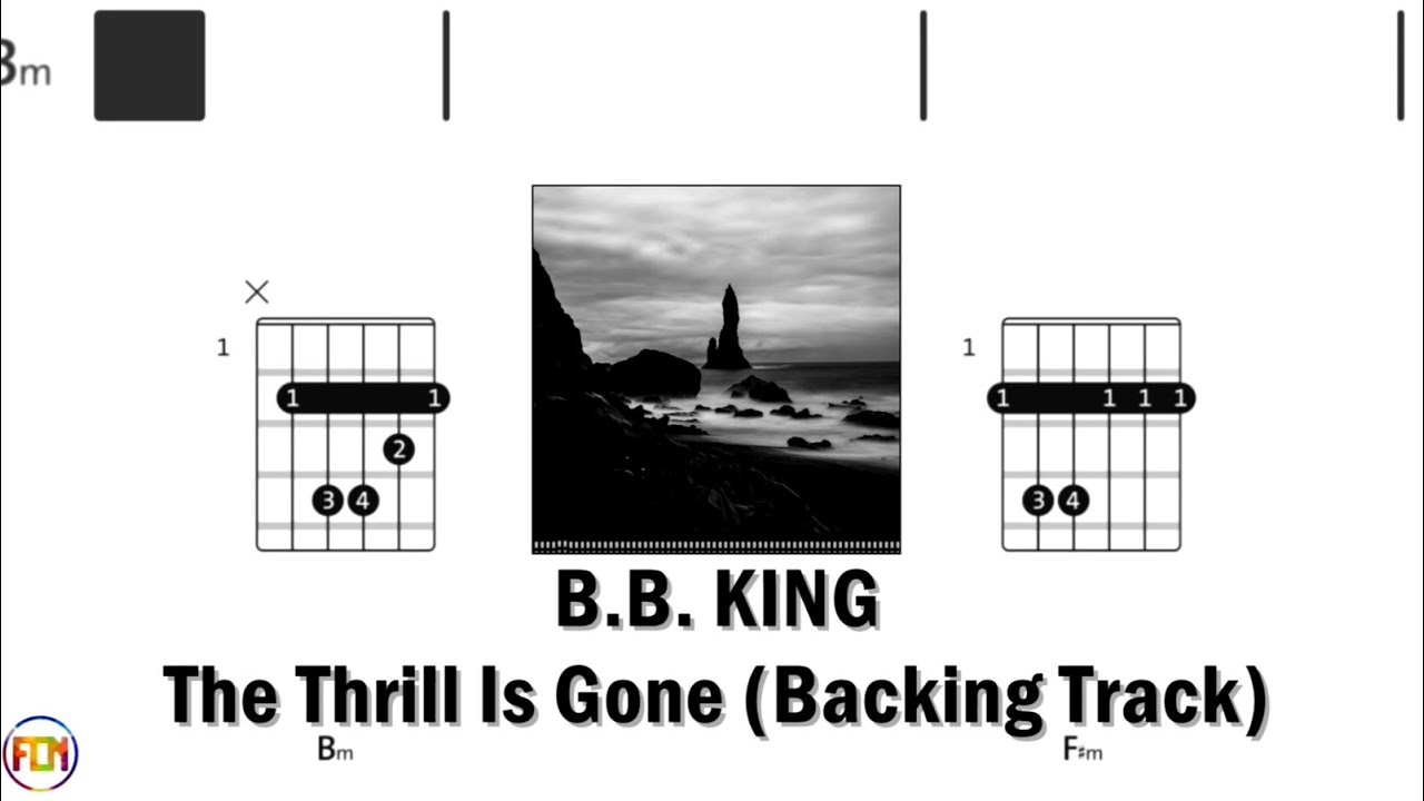 B.B. King - The Thrill Is Gone • Backing Track | Scrolling Guitar Chords & Lyrics