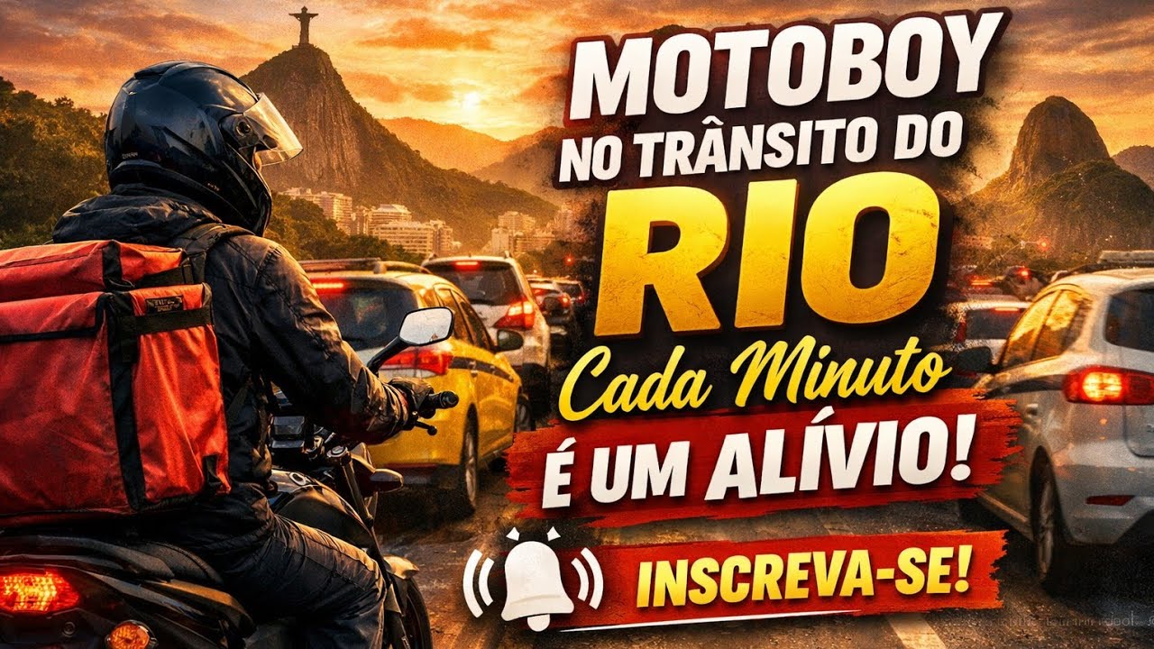Motoboy no trânsito do Rio cada minuto, é um alívio #anjodoasfalto13 #motoboy #rj