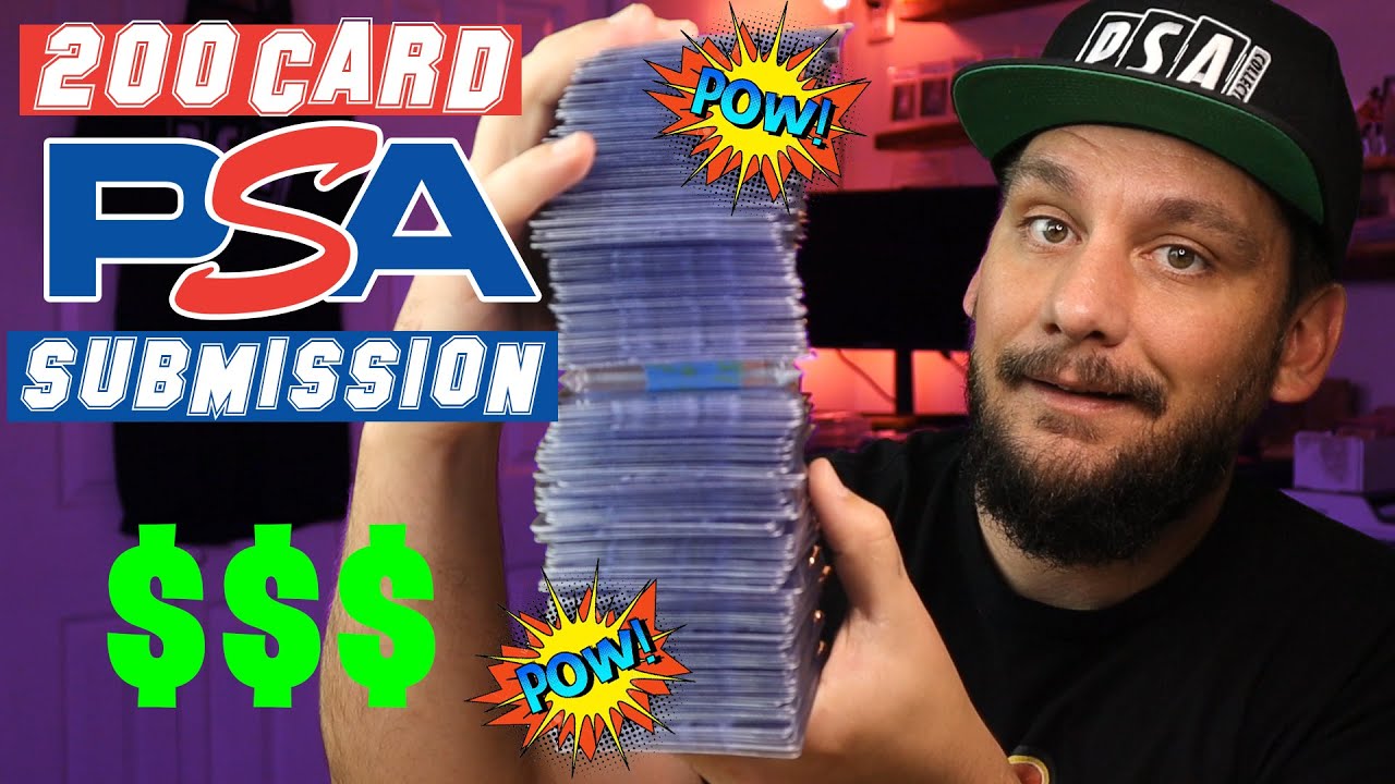 200 Card Submission of Basketball Cards, Baseball Cards & Football Cards to PSA!