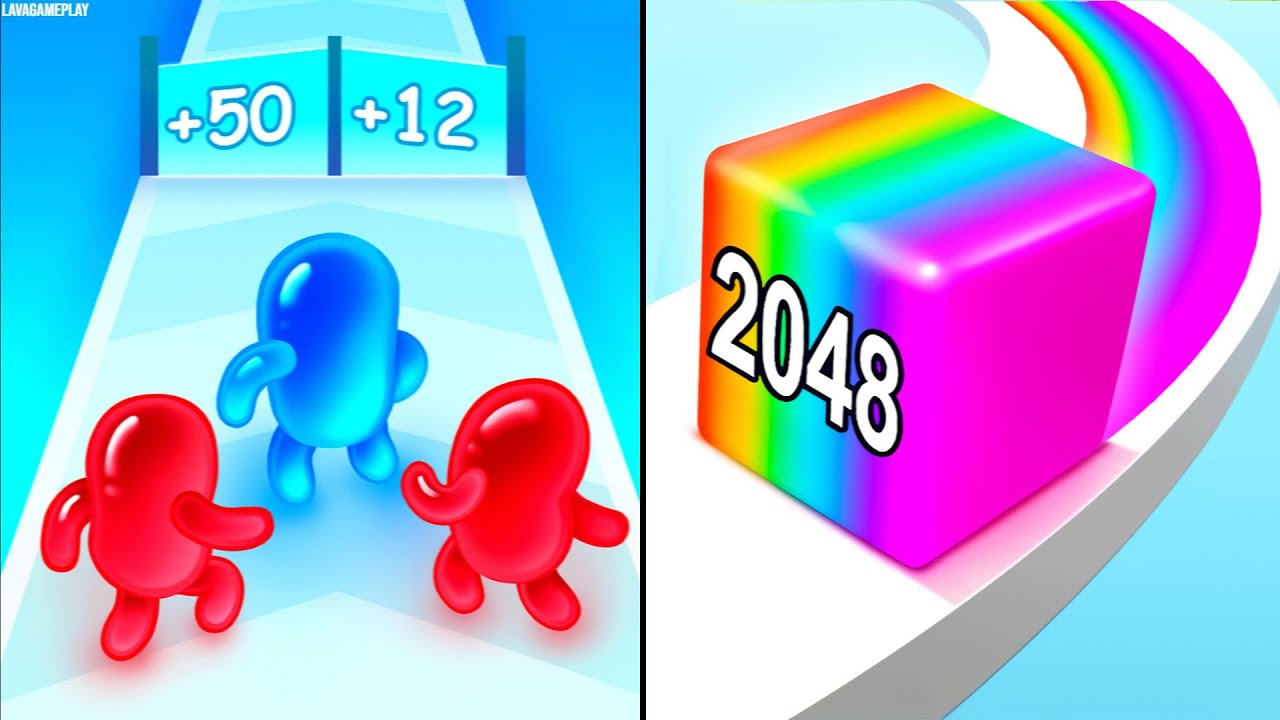 Join Blob Clash 3D vs Jelly Run 2048
