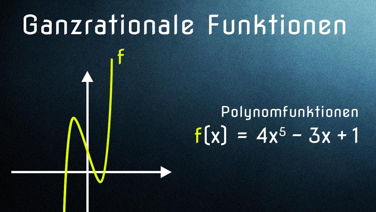Ganzrationale Funktionen (Polynomfunktionen) - Einführung / Grundlagen