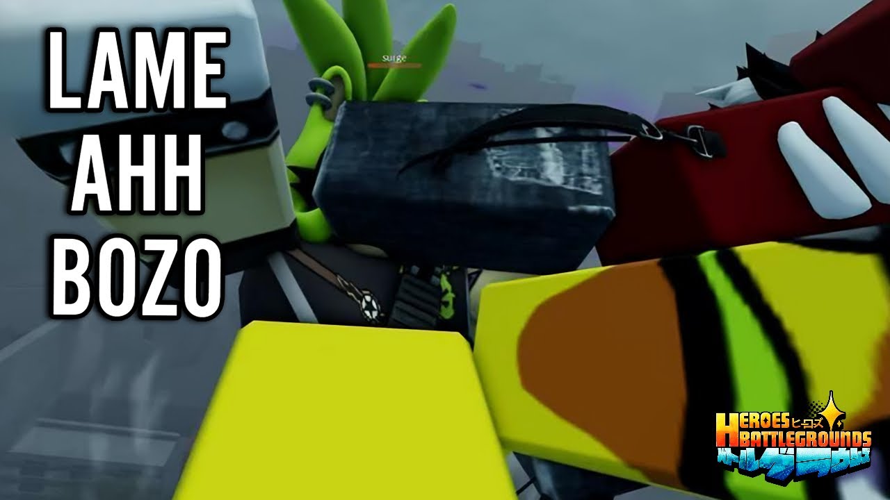 Never be like this | Heroes Battlegrounds | ROBLOX