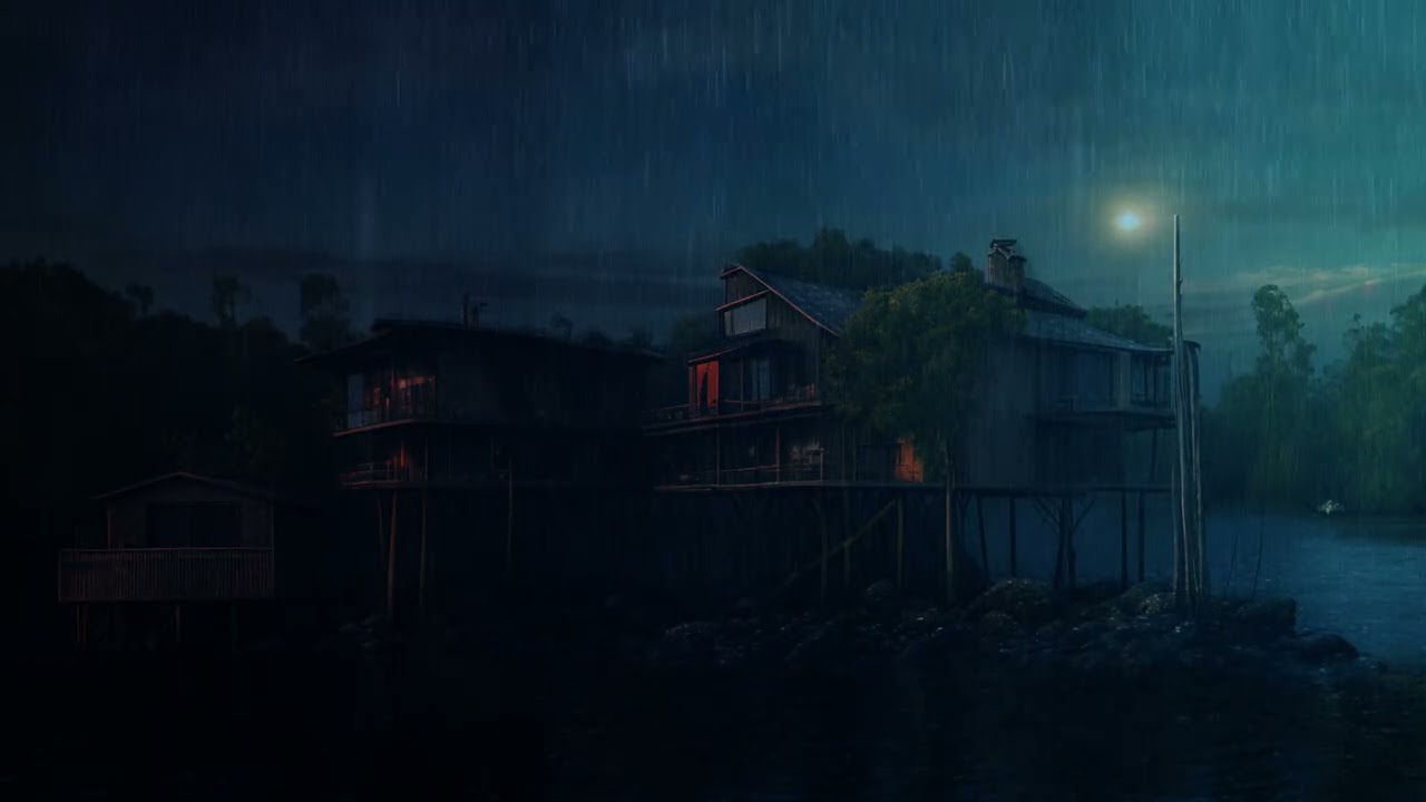 8 Hours Thunderstorm Sounds ⛈️ Relaxing Rain & Thunder for Sleep & Relaxation