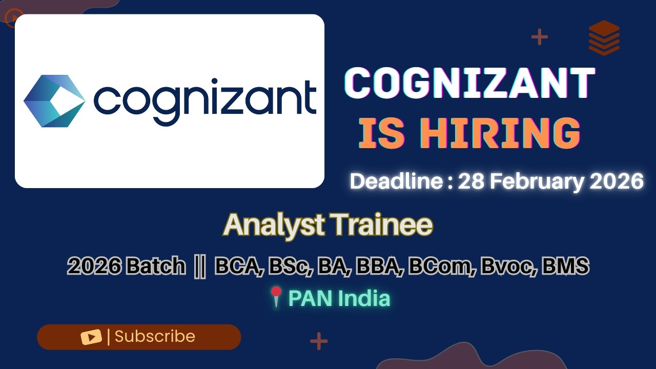 Cognizant Mass Hiring 2026 | Non-Engineering Students Eligible skilllayer skill layer