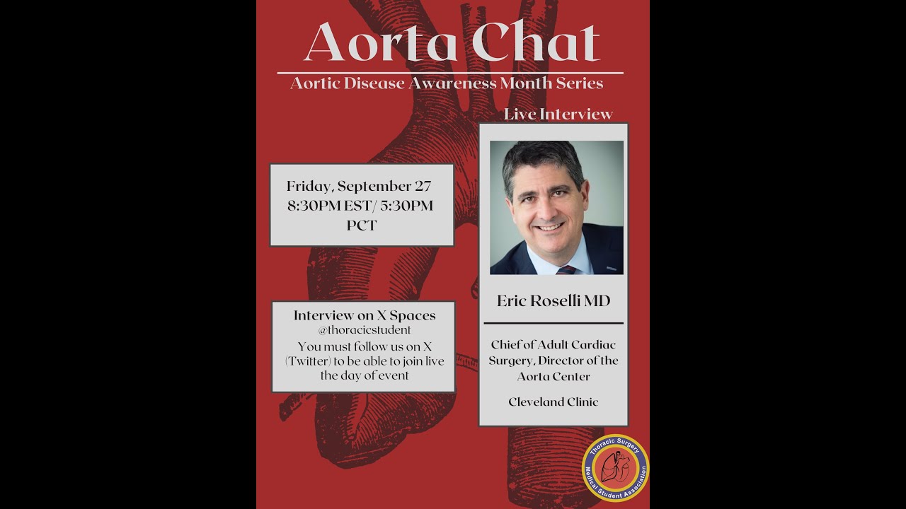 Week #5: TSMA Aorta Chat with Eric Roselli, MD