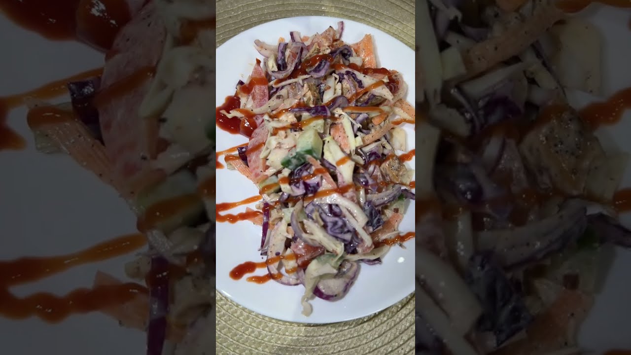 Healthy chicken salad 🤤😋👩🏻‍🍳#weightloss#youtubeshorts#recipe #shorts 
