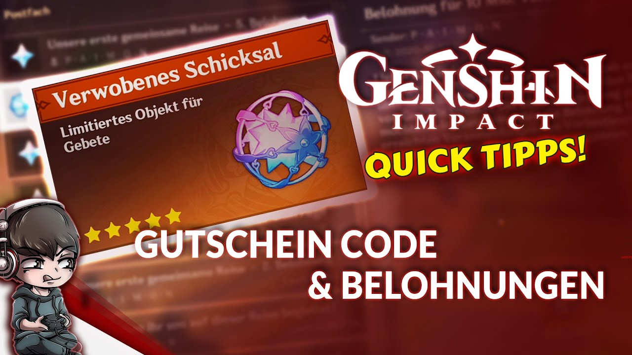 Redemption Codes & Rewards - GENSHIN IMPACT QUICK TIPS - Guide (German)