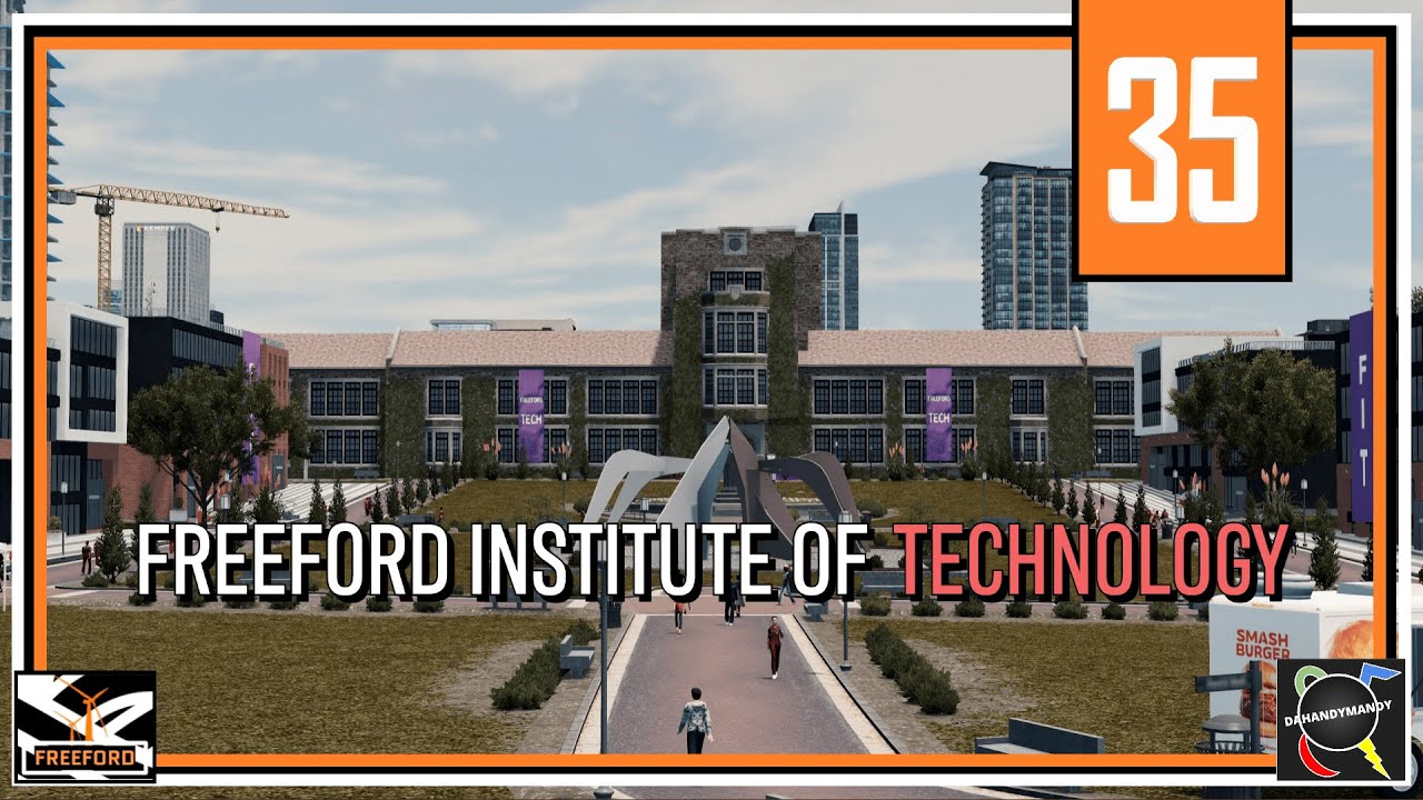 Downtown UNIVERSITY (Freeford Institute of Technology) - Cities: Skylines - Freeford - Episode 35