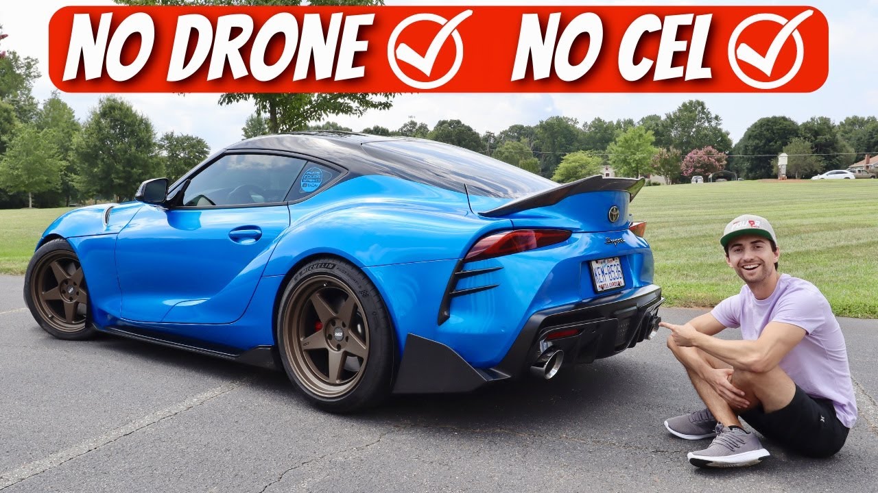 BEST FULL EXHAUST for the MK5 Toyota Supra! No Drone and No CEL!