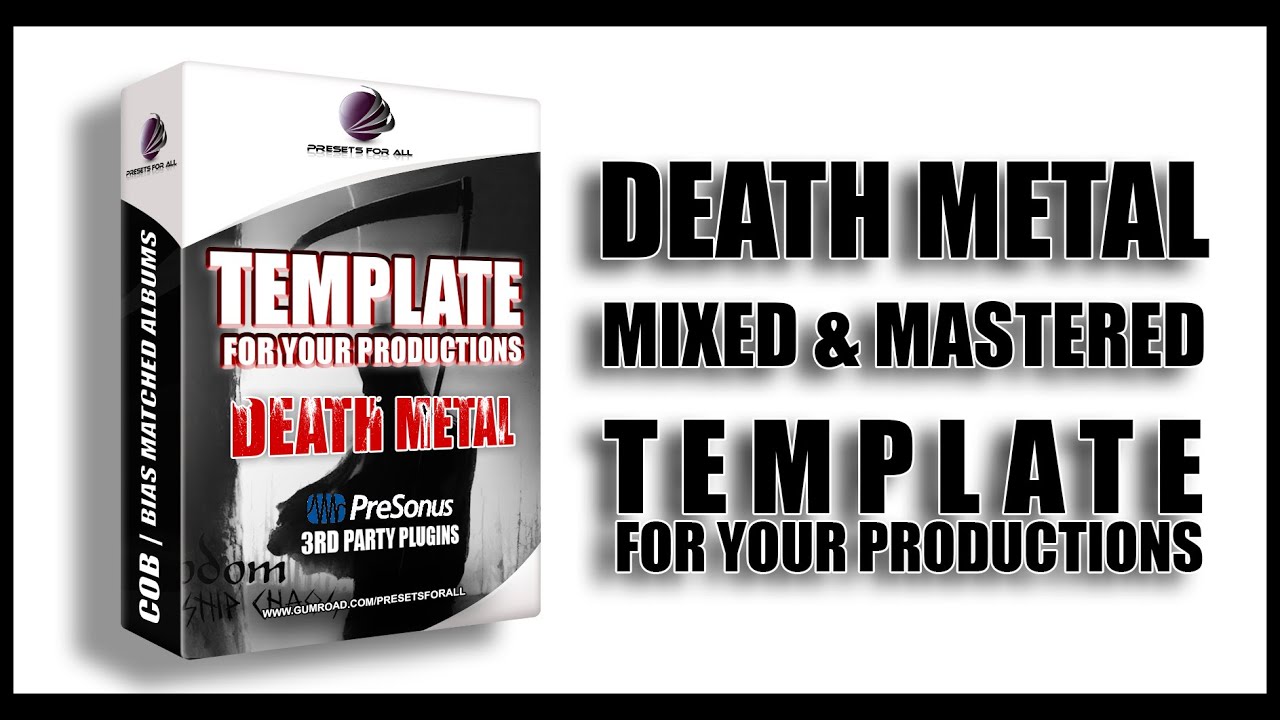 DEATH METAL - Template For Your Productions series | PresetsForAll