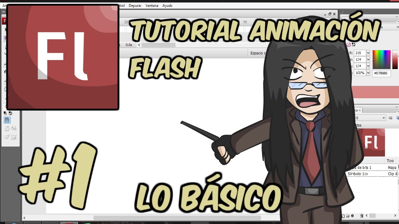 Tutorial de Animación Flash con Hagen - Ep 1 - Lo Básico