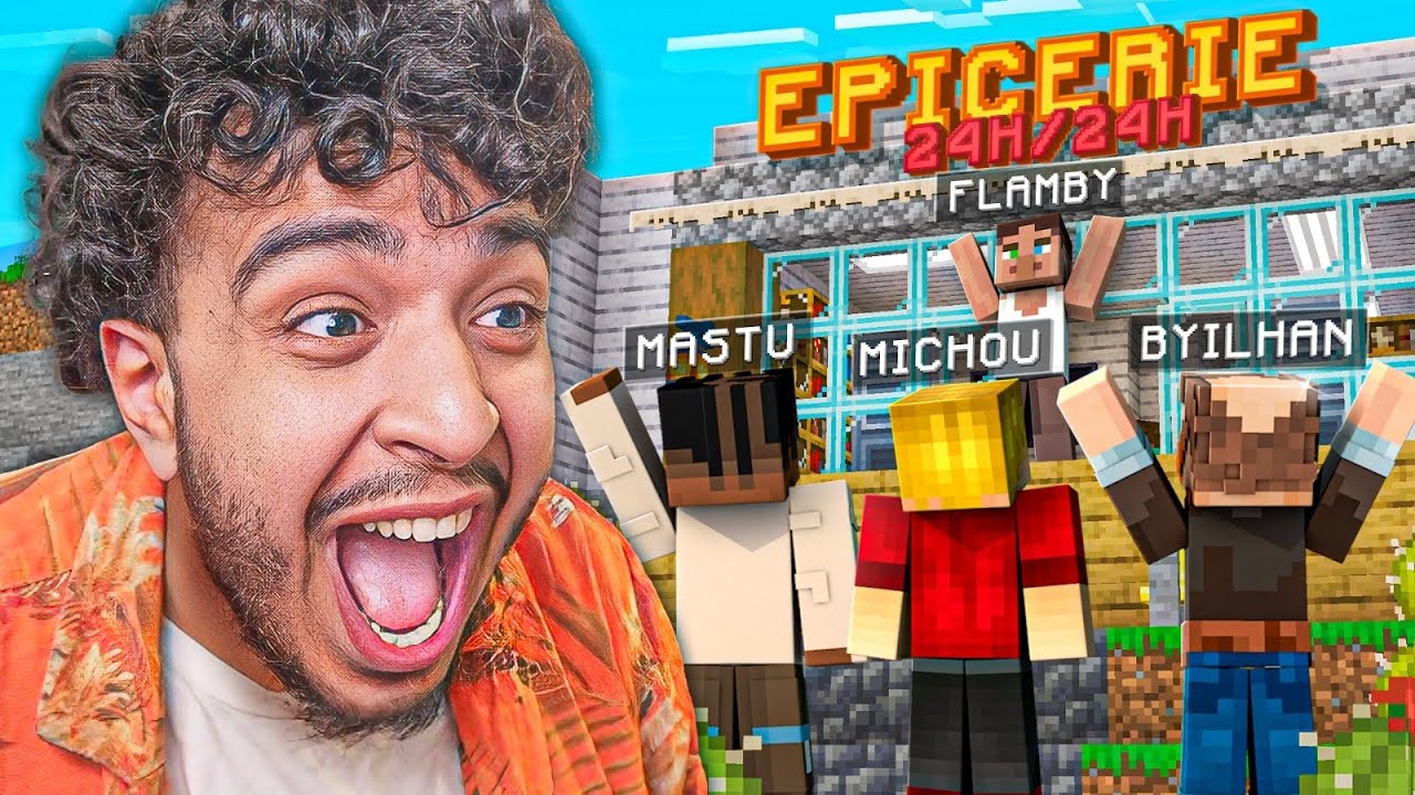 J'OUVRE MON ÉPICERIE DU QUARTIER À CRAZYTOWN 💀 (Minecraft RP)