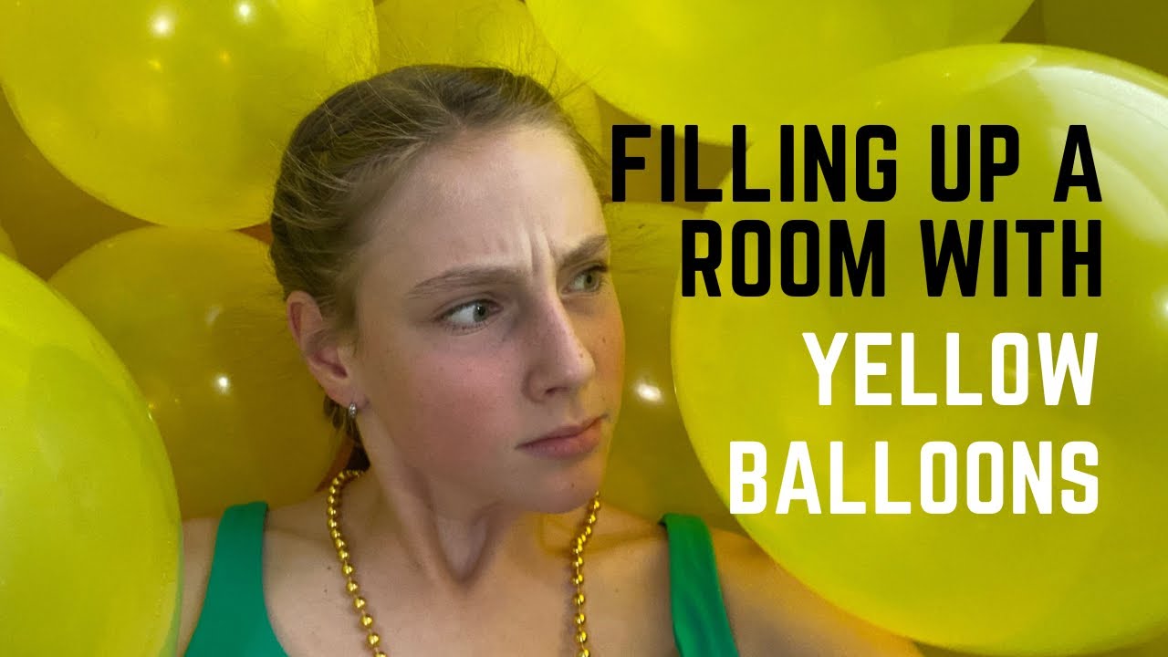 Filling a room with balloons!!