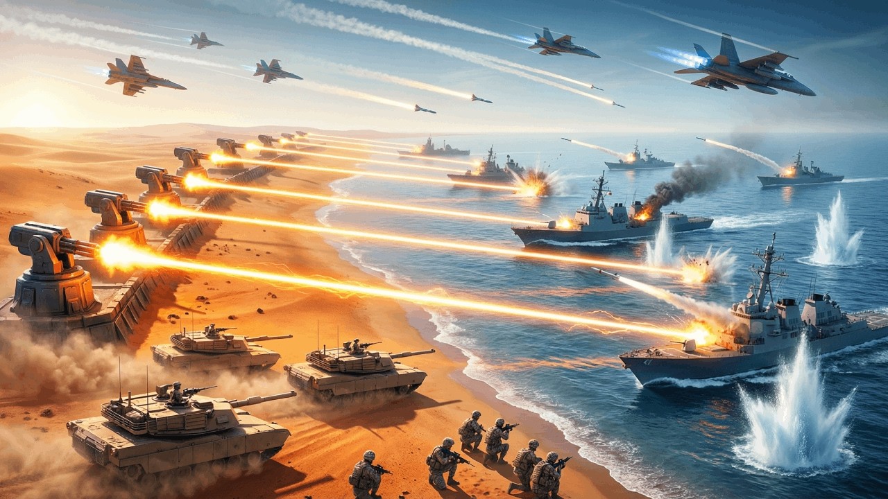 4,500,000 Unit TSUNAMI vs 1,200 T800 Plasma Assault! Impossible Defense! UEBS 2