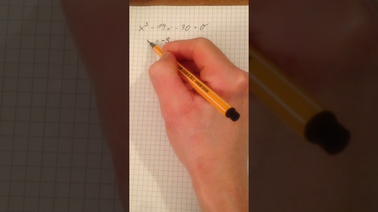 Kubische Gleichung und Polynomdivision