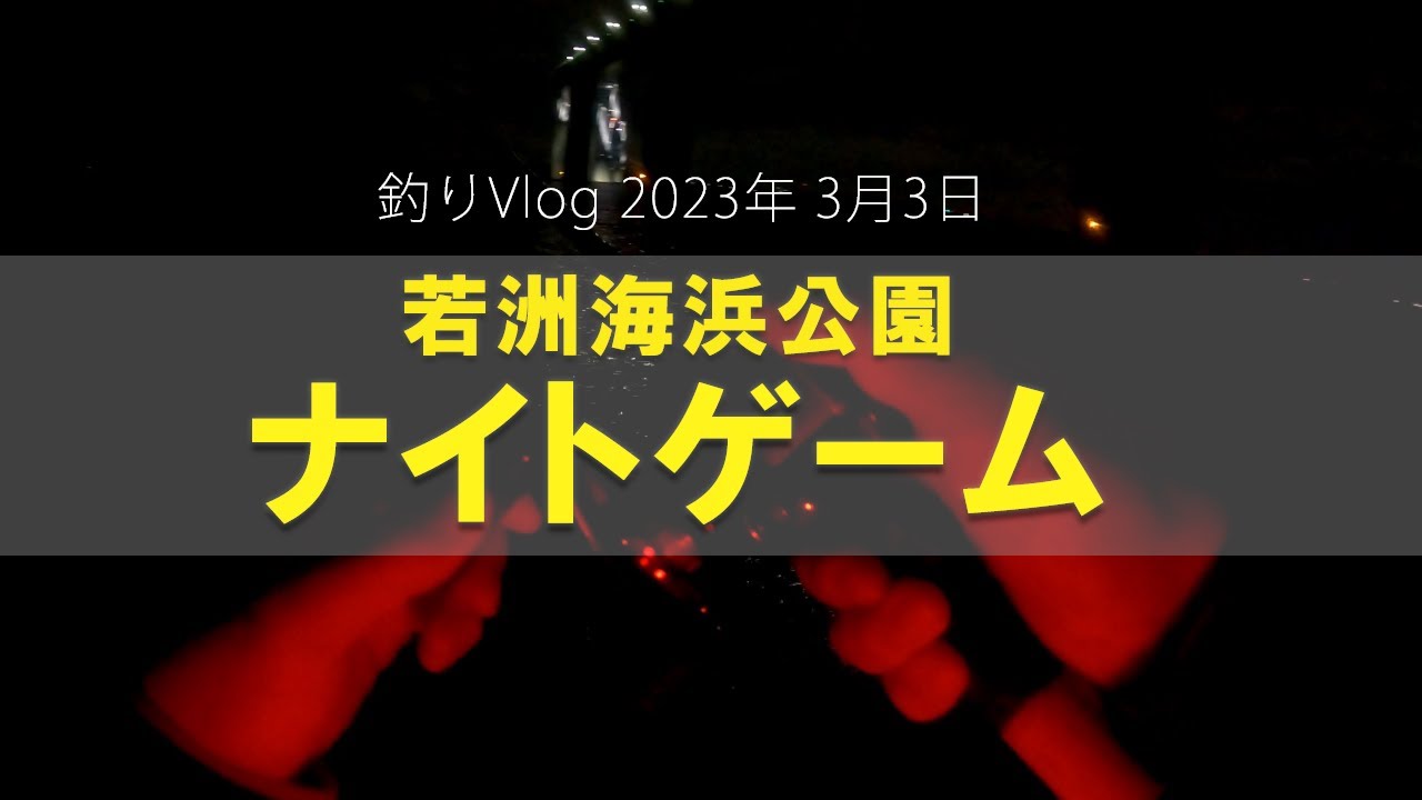 釣りVlog 2023.3.3 若洲海浜公園シーバスナイトゲーム クロスカウンター125Fの活躍