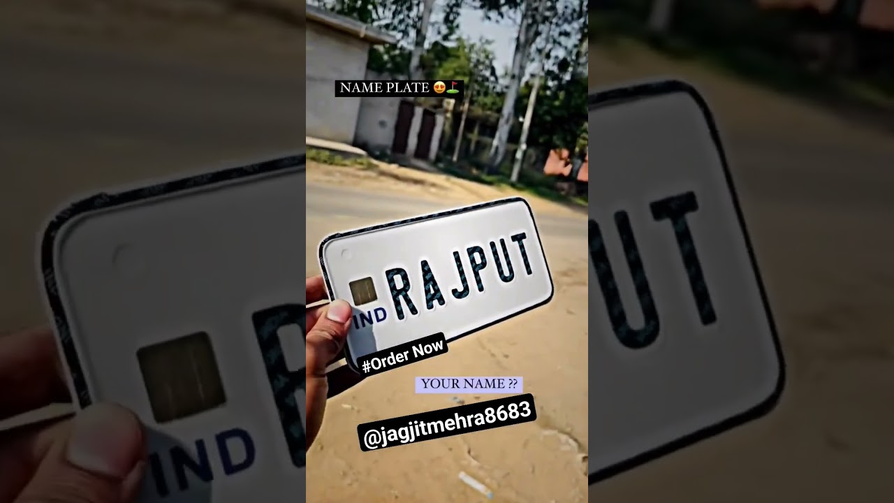 Custom your number plate #channel