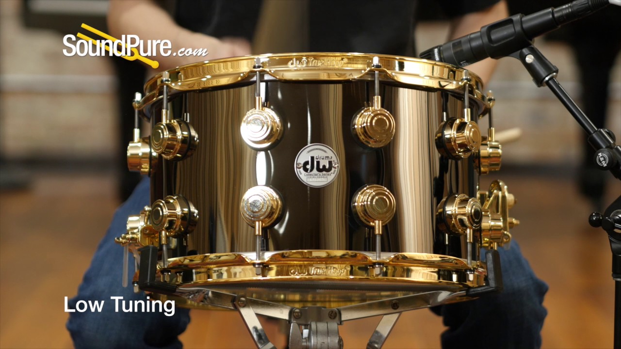 DW 8x14 Collectors Black Nickel over Brass Snare Drum Quick n' Dirty