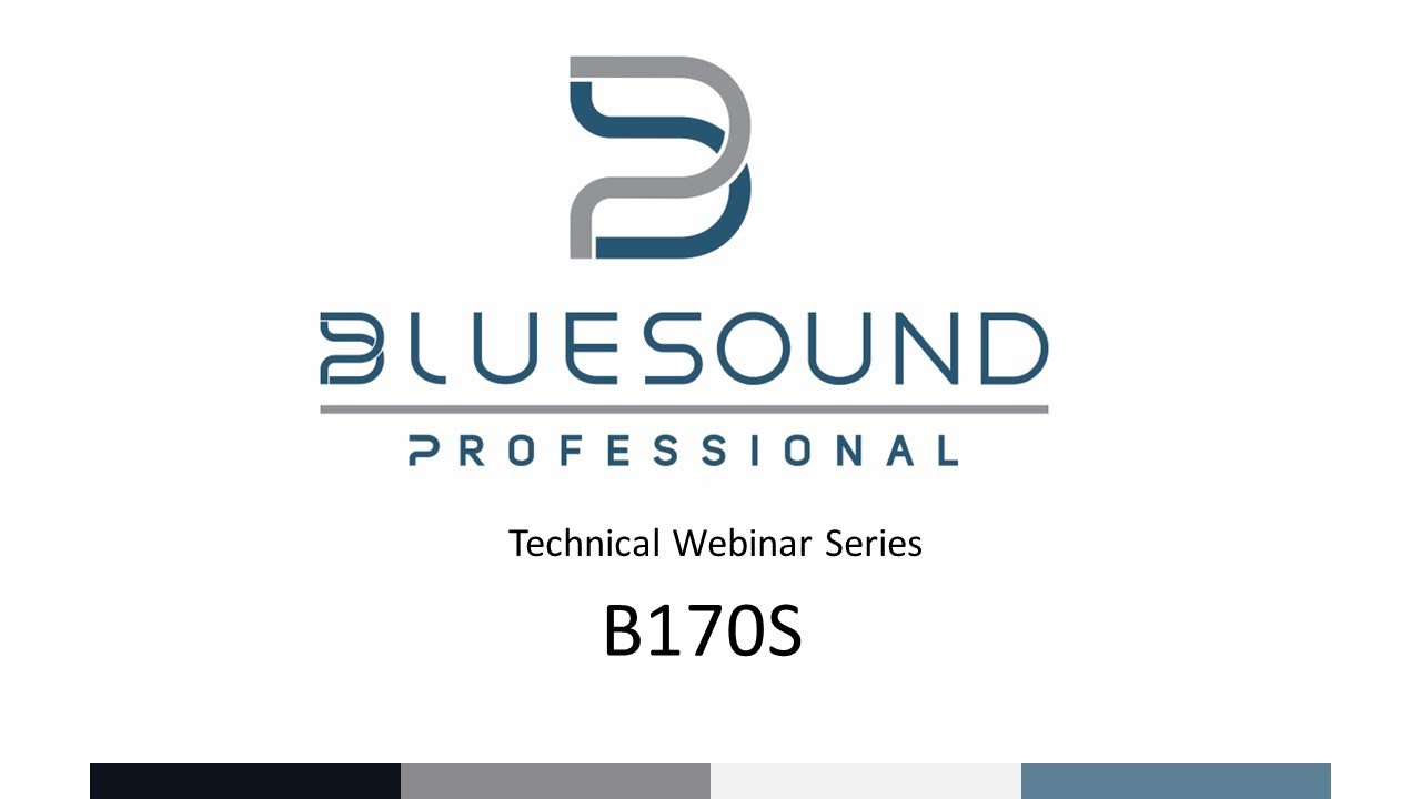 B170S Networked Streaming Stereo Amplifier - Tech Webinar Series