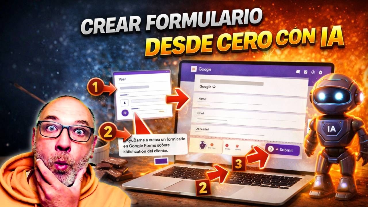 🔥Cómo Crear un Formulario en Google Forms Desde Cero con IA [Paso a Paso]