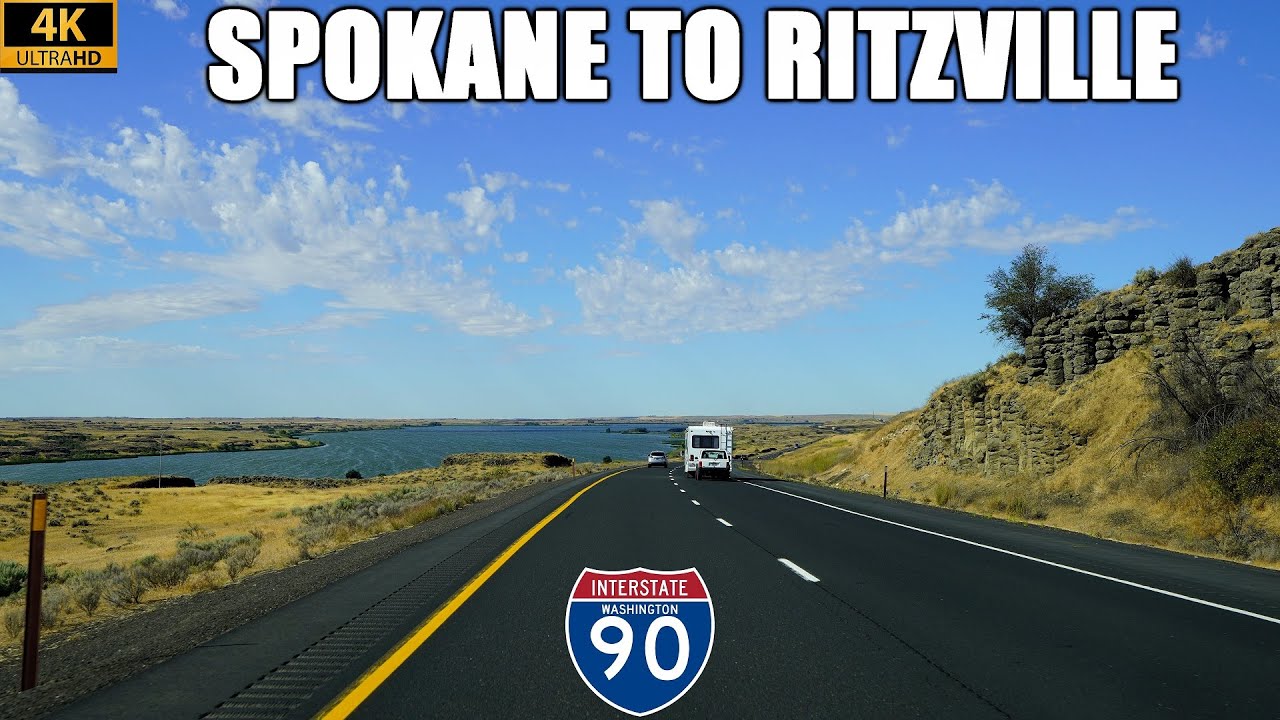 Interstate 90 West: Spokane to Ritzville, Washington
