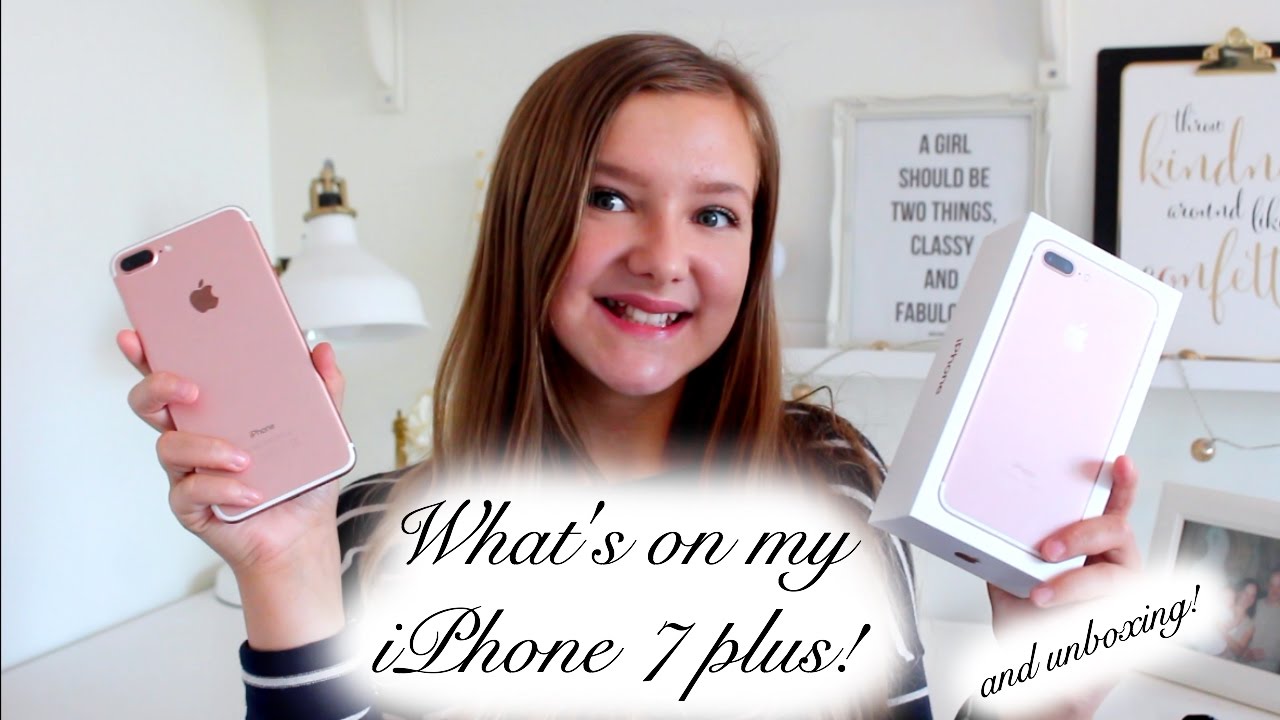 What's on my iPhone 7 plus! ROSE GOLD | JasmineElizabeth