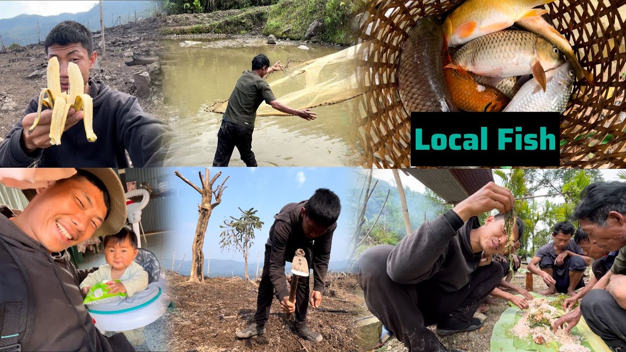 Last Day Of Jhum Cultivation// Cooking & Eating Local Fish // Naga Style// Village Lifestyle.