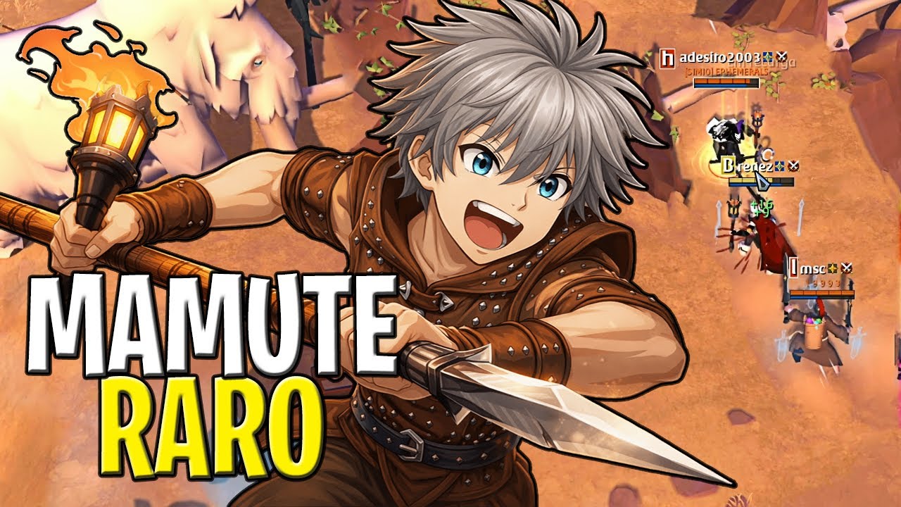 FIGHTANDO pelo MAMUTE RARO na BLACK ZONE! 🐘 - Albion Online ‹ Brenez ›