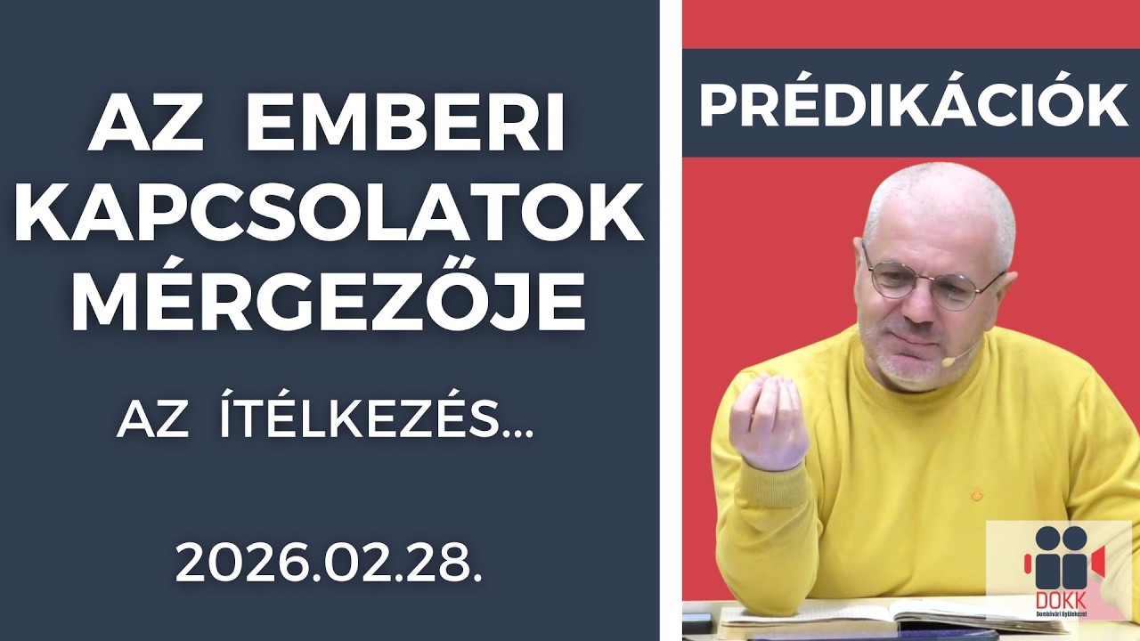 Dombóvári Gyülekezeti Alkalom élő közvetítése  2026.02.28.-án (szombaton) 16:00 órától.