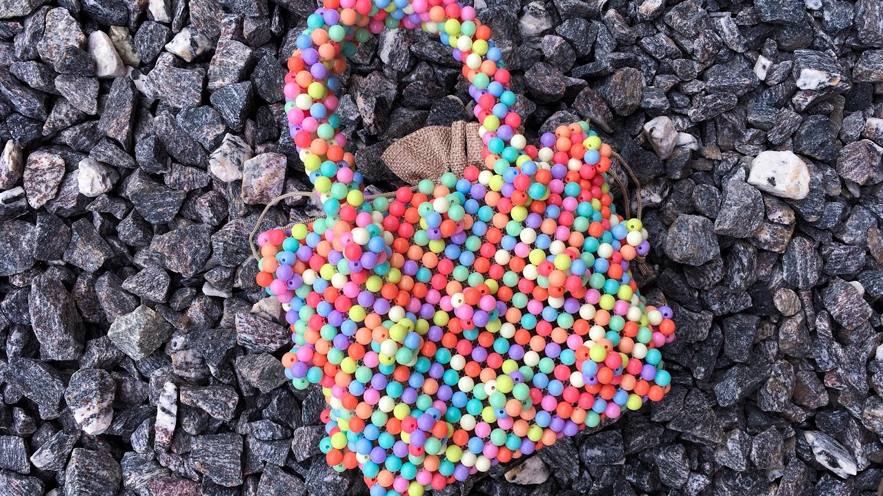 DIY SHRIMPS ANTONIO MINI BAG (2/3) HOW TO MAKE A PEARL BEAD BAG  || BYWINNIE