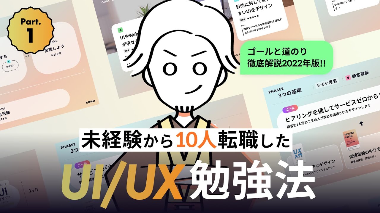 UIデザイン勉強法① 未経験からデザイナーになるゴールと道のりを徹底解説！