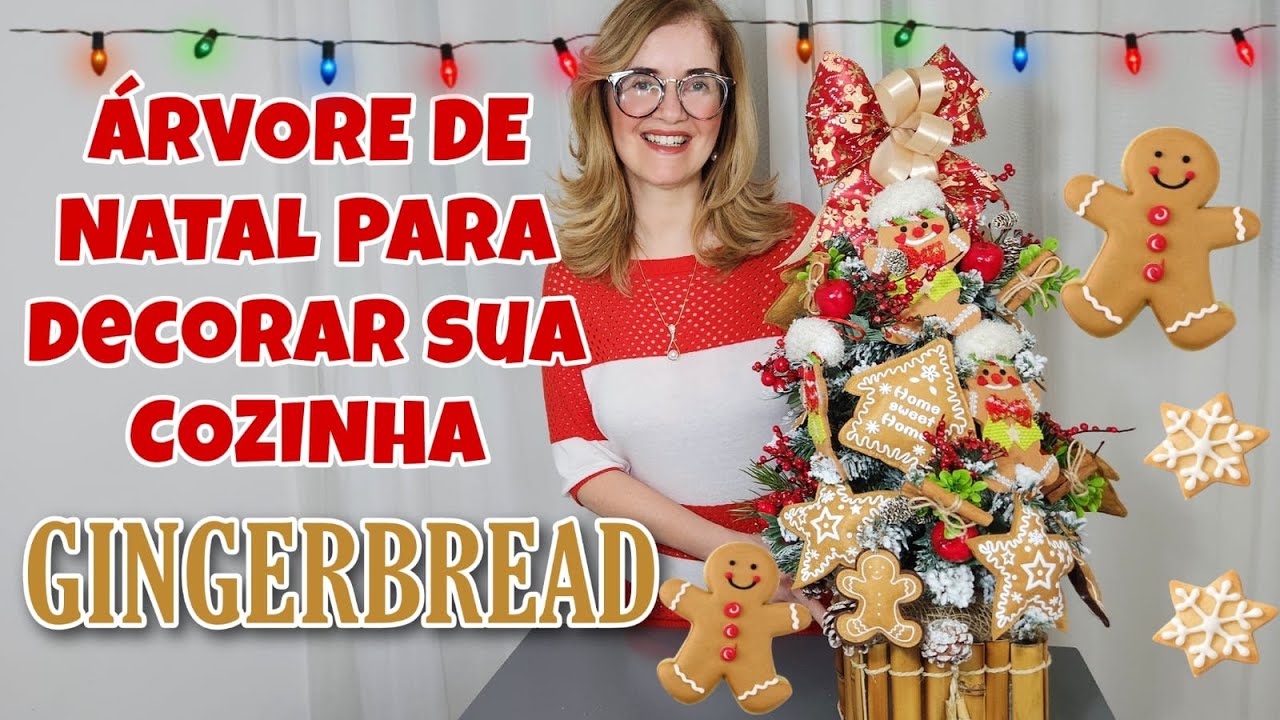 ÁRVORE DE NATAL 2022 GINGERBREAD/ DECORAÇÃO PARA COZINHA