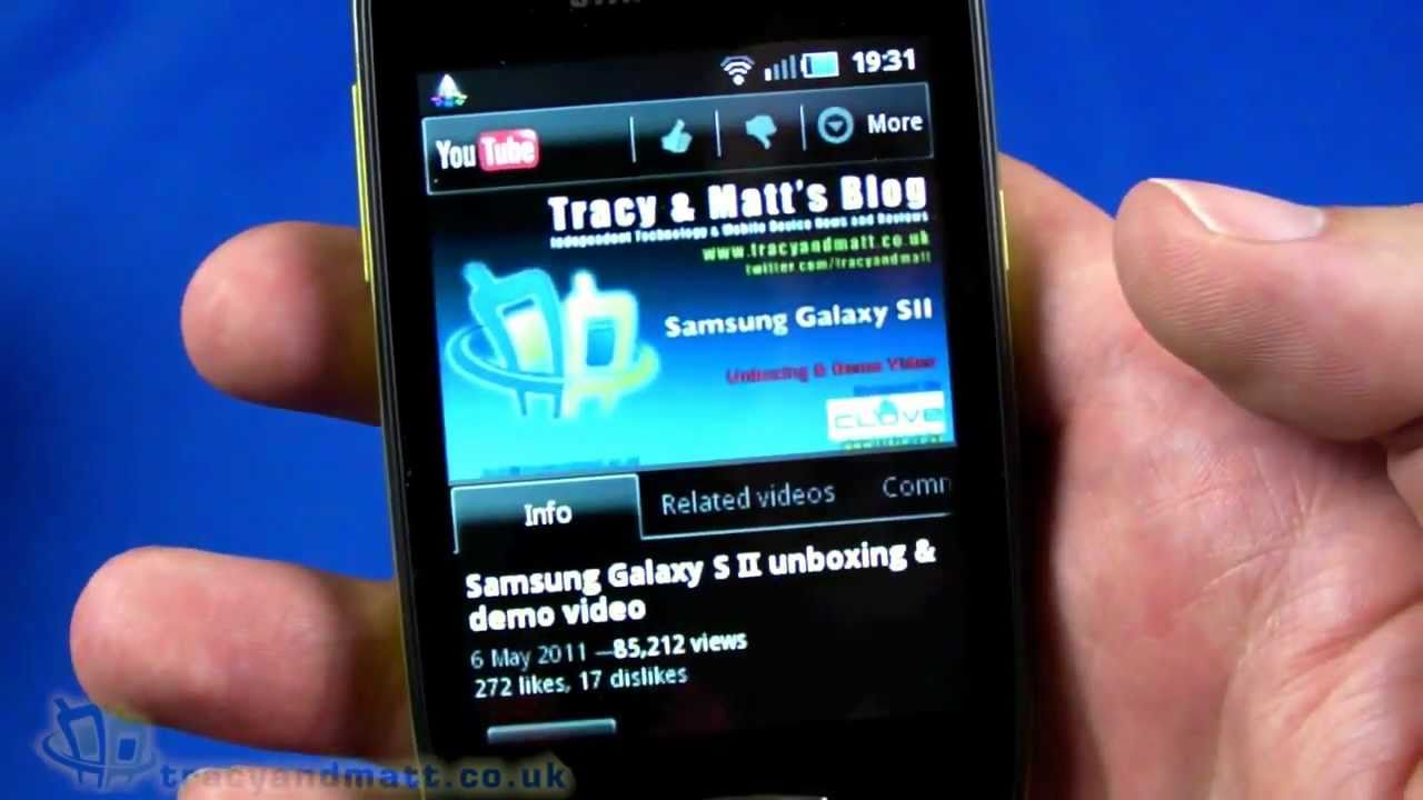 Samsung Galaxy Mini unboxing video