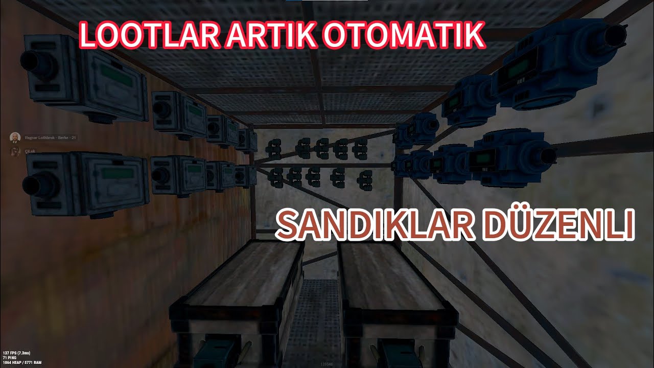 Rust Otomatik Sandık Dağıtım Sistemi | Endüstriyal Hat Rehber  i#rust #rustgame #rustturkiye