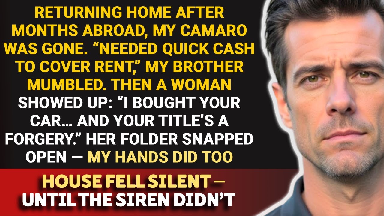 Brother Stole and Sold My Camaro While I Was Abroad — The Woman Who Bought It...