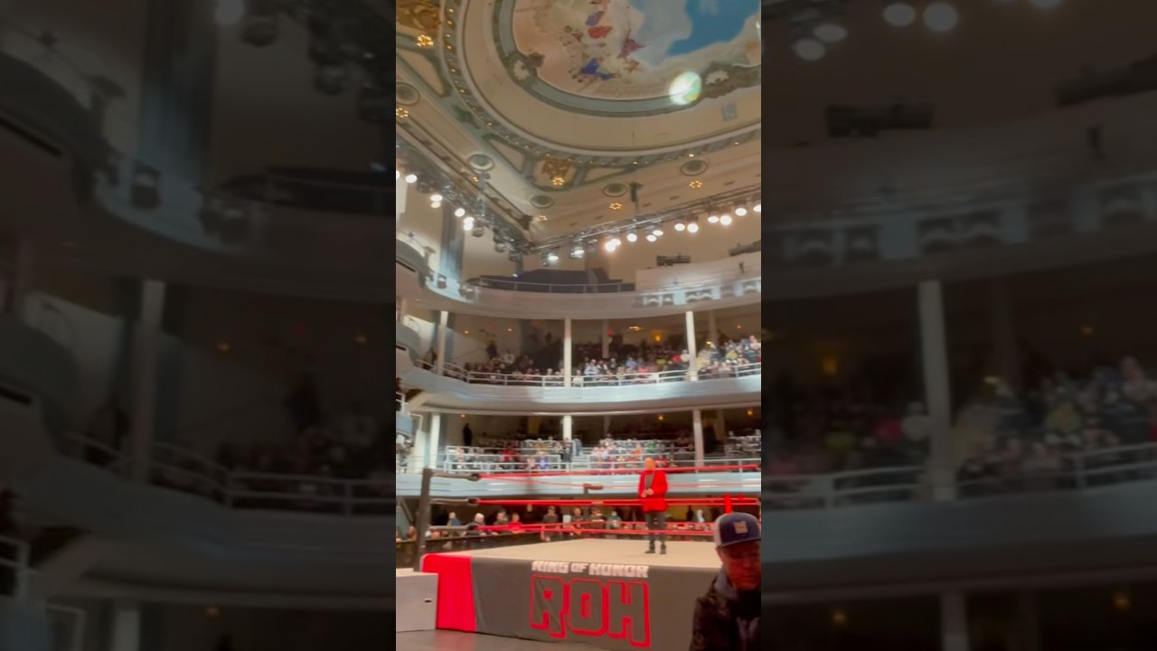The Ring of Honor Final Battle 2024 setup at the Hammerstein Ballroom