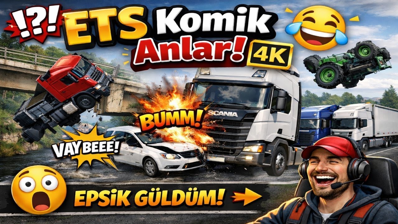 Euro Truck Simulator 2 Komik Anlar | Gülmek Garantili Anlar (4K)