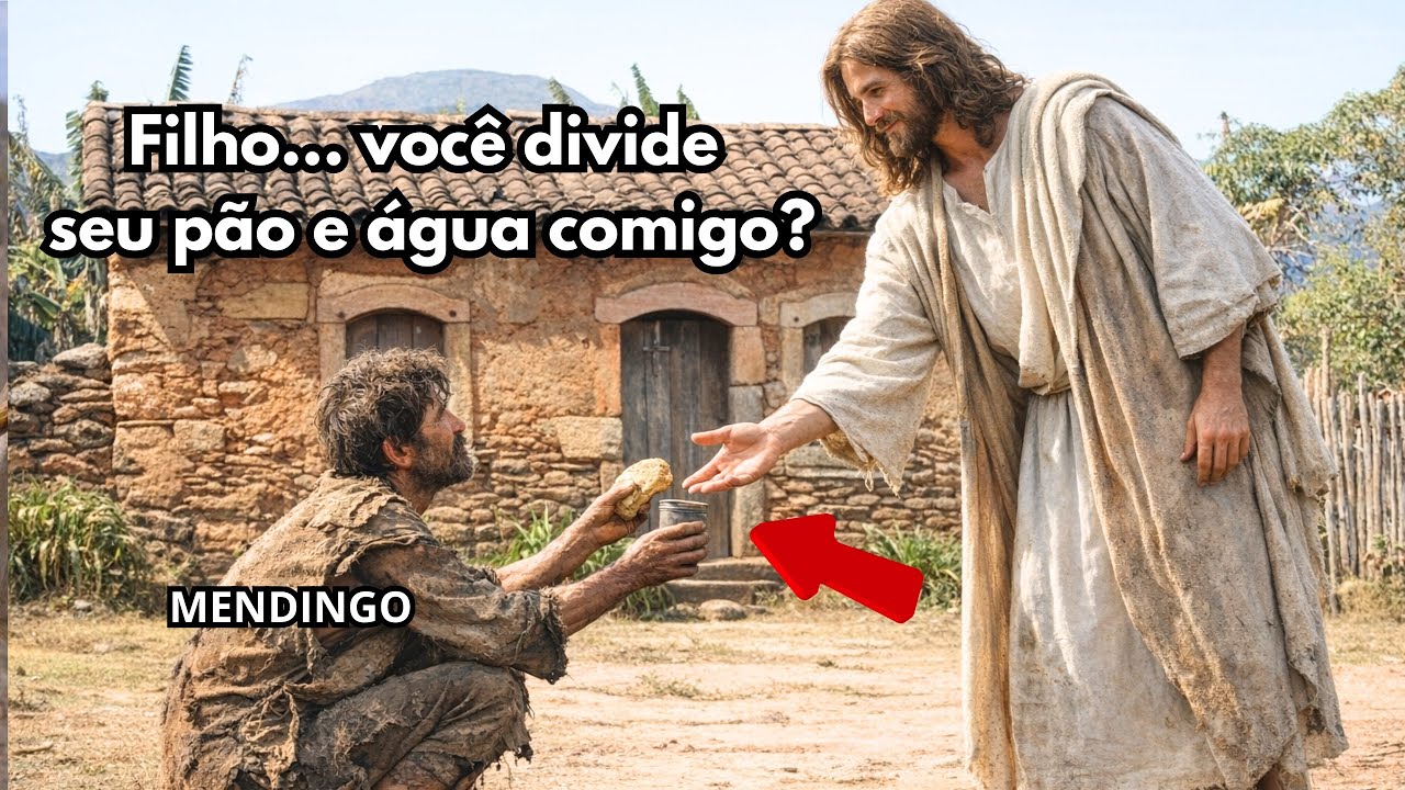 O MILAGRE DO MENDIGO : JESUS só pediu pão e água - e ele recebeu um milagre impossível