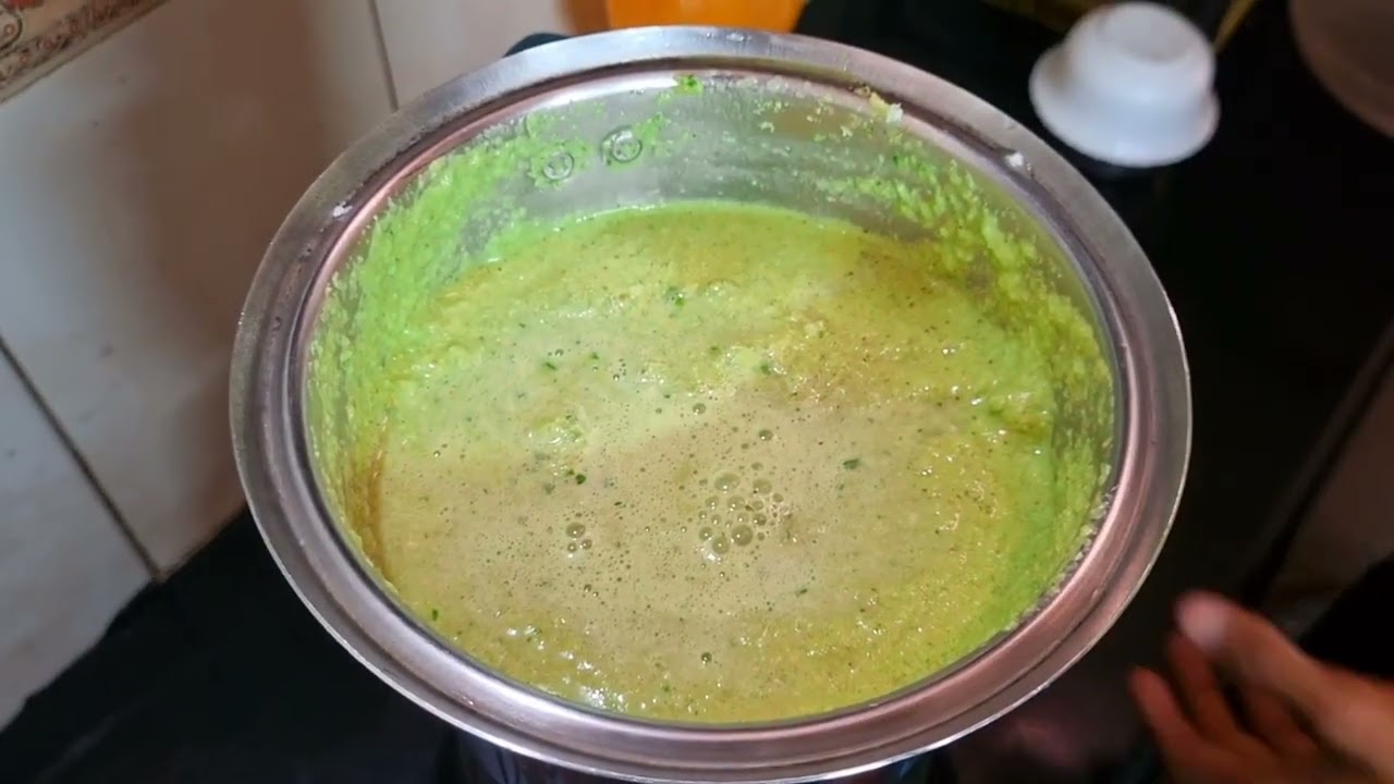 Green chicken masala recipe / Green chicken recipe / Green curry 