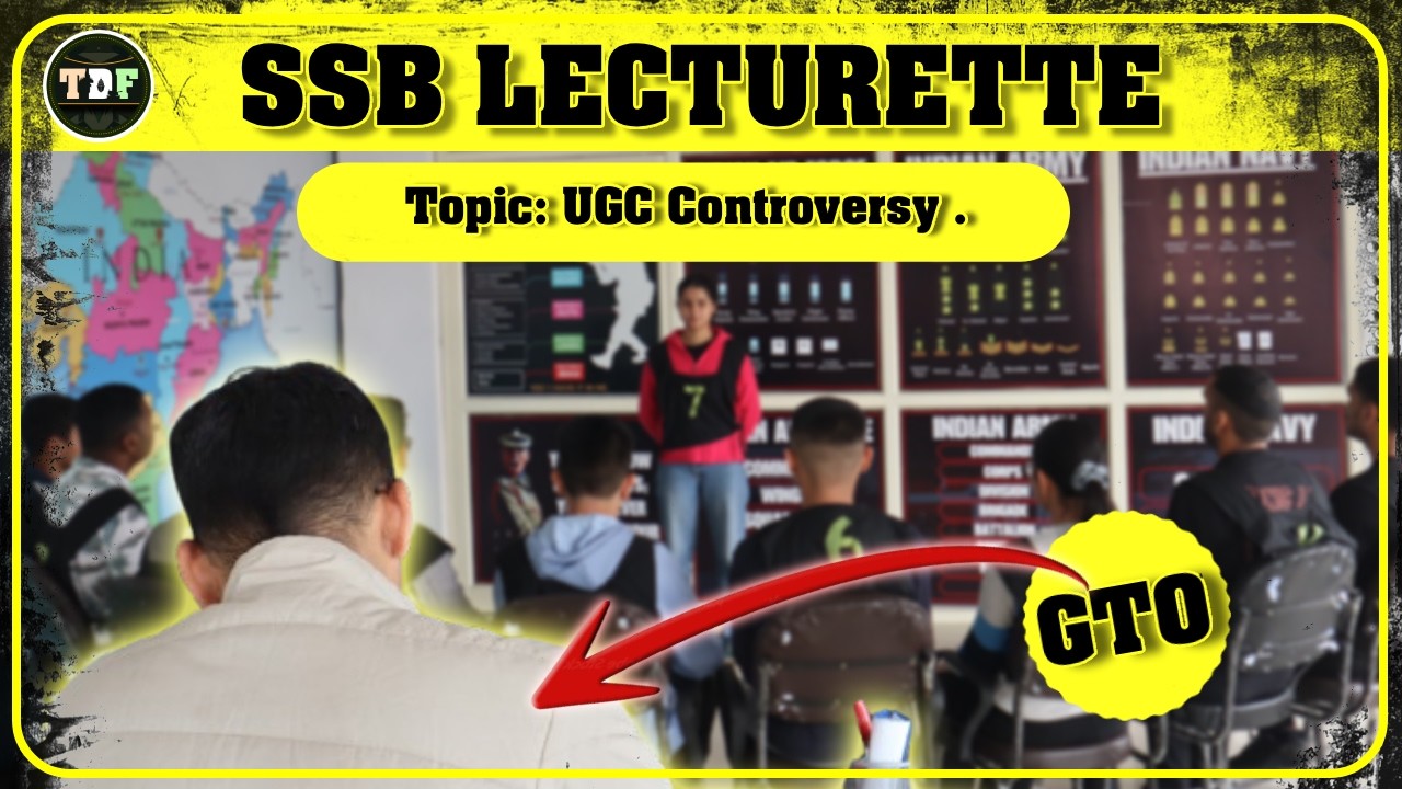 DAILY SSB LECTURETTE &ndash; UGC GUIDELINES CONTROVERSY | SSB Interview 2026 | NDA CDS AFCAT #ssb