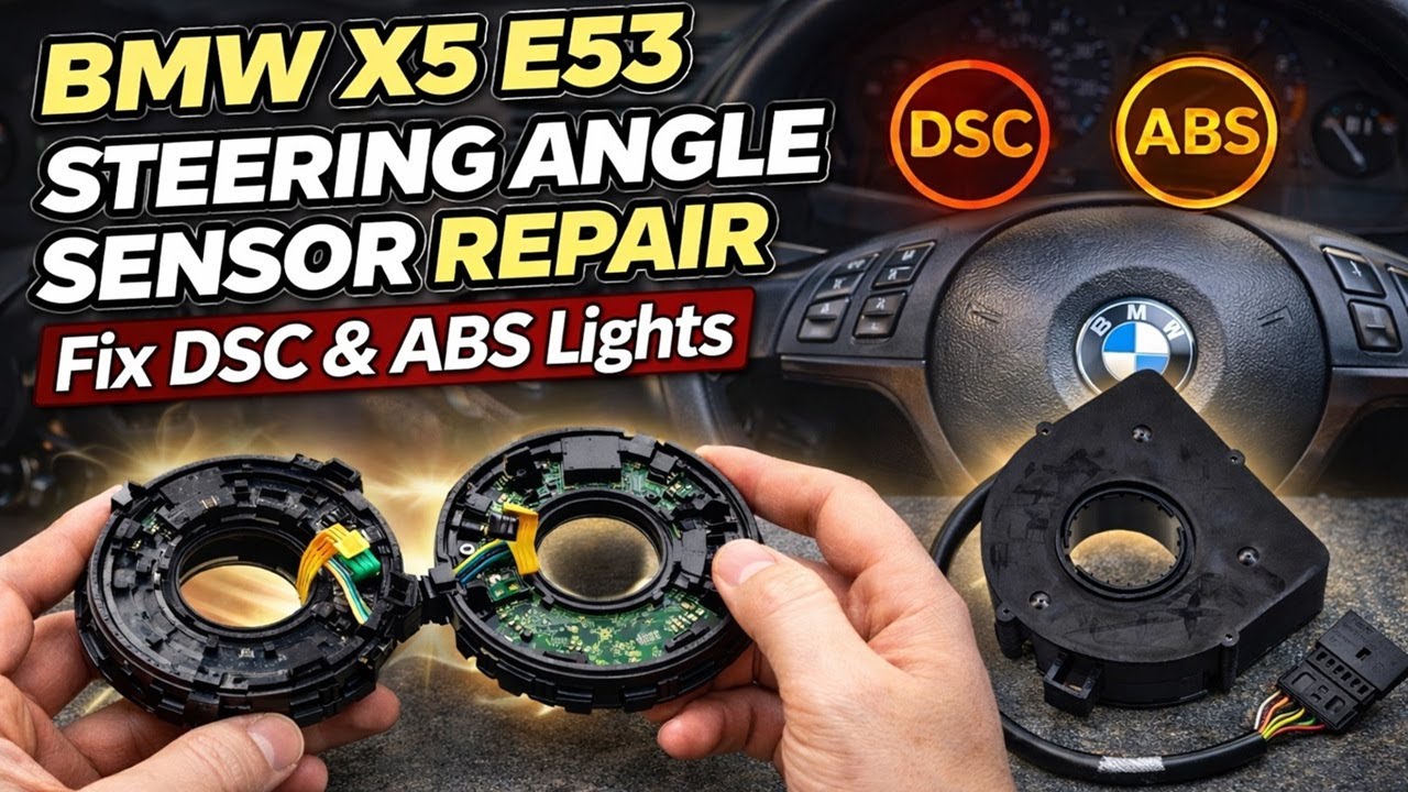 BMW X5 E53 Steering Angle Sensor Permanent Fix – Fix DSC & ABS Lights