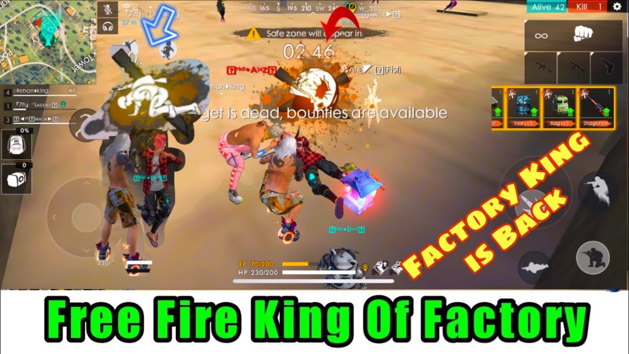 Free Fire Fist Fight - Factory Ke Upar Custom Room 15 | #FreeFire