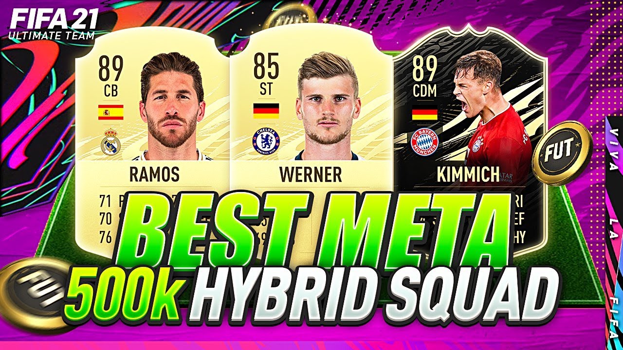 FIFA 21 | MOST OVERPOWERED BEST POSSIBLE 500K HYBRID EVER!💪✅| 500K META TEAM | FUT 21 SQUAD BUILDER