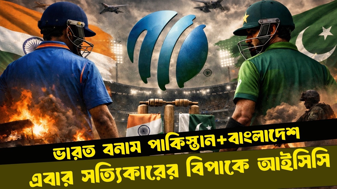 ভারত বনাম (পাকিস্তান+বাংলাদেশ) - এবার সত্যিকারের বিপাকে আইসিসি। DugOut । ICC ।