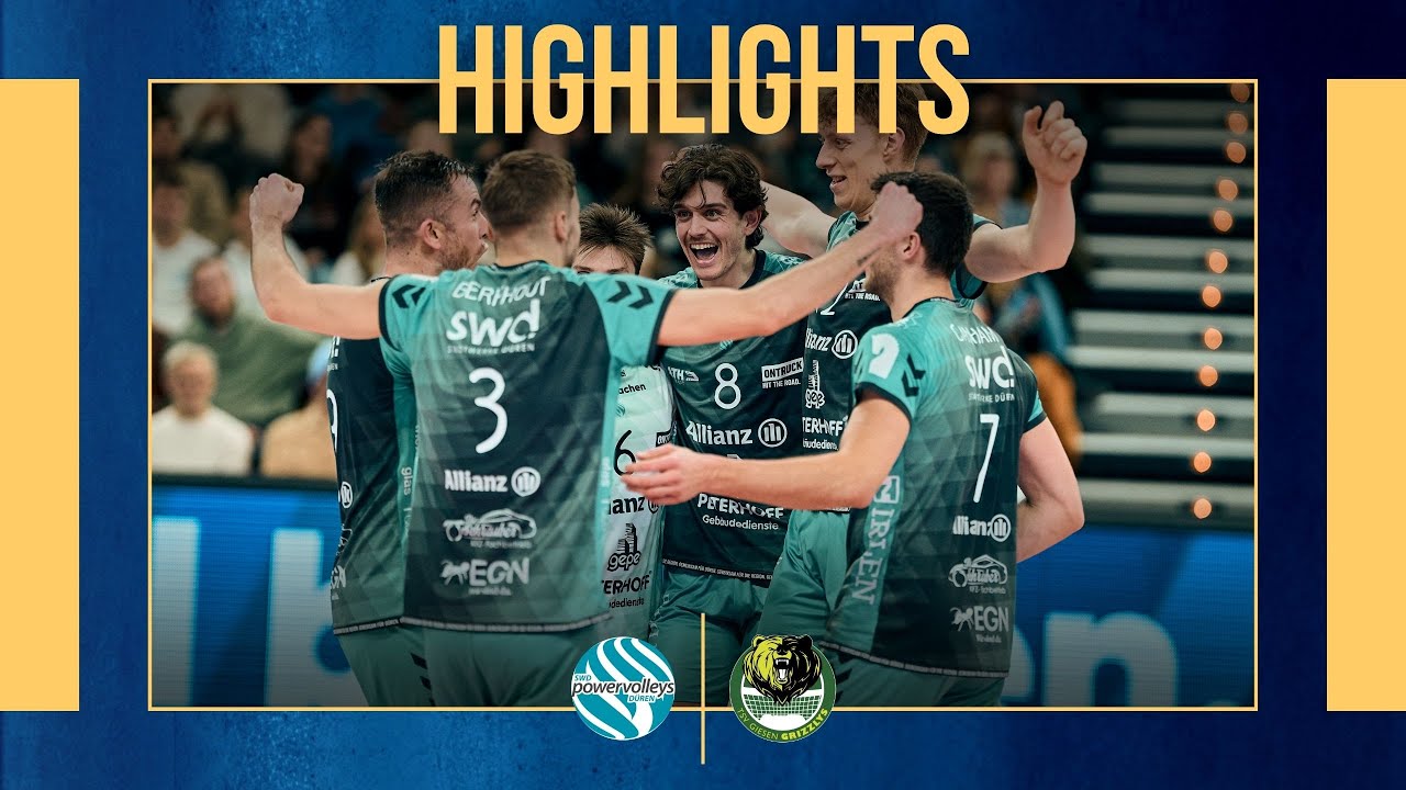 Highlights: SWD powervolleys Düren - Helios GRIZZLYS Giesen