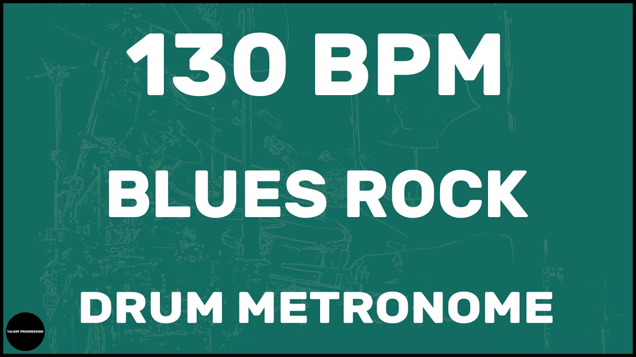 Blues Rock | Drum Metronome Loop | 130 BPM