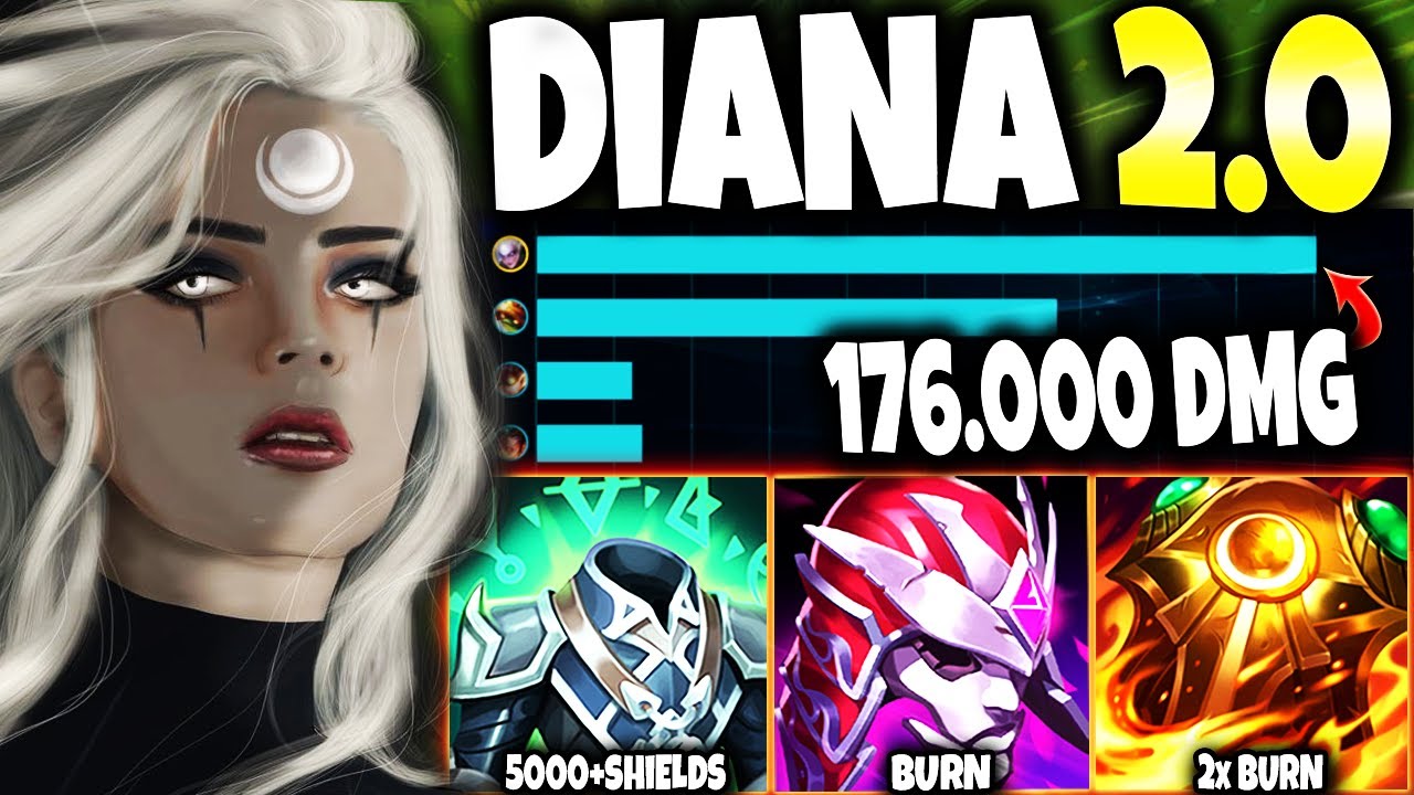 Diana EVOLVED and became a SCARY IMMORTAL MONSTER ~ 176.000 TOTAL DMG 🔥 LoL Top Diana s12 Gameplay