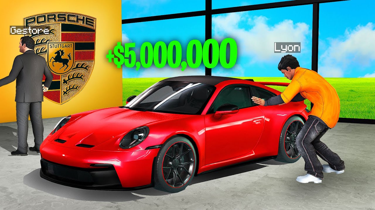 RUBO TUTTE LE PORSCHE DAL CONCESSIONARIO DI LUSSO SU GTA5!!