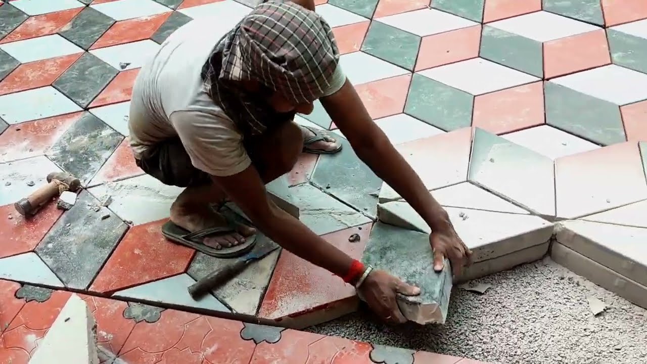 paving /amazing 3d model paver block/3d shape diamond paver block /laying/paving stone installation